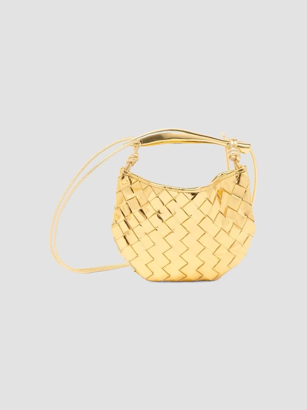 Bottega Veneta Gold Mini Sardine Crossbody Bag - Picture 3 of 11